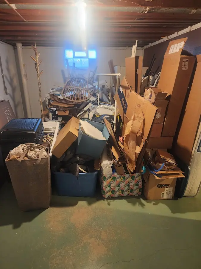 Roll-off dumpster container at job site for 15 Yard Dumpster Rental in North Las Vegas